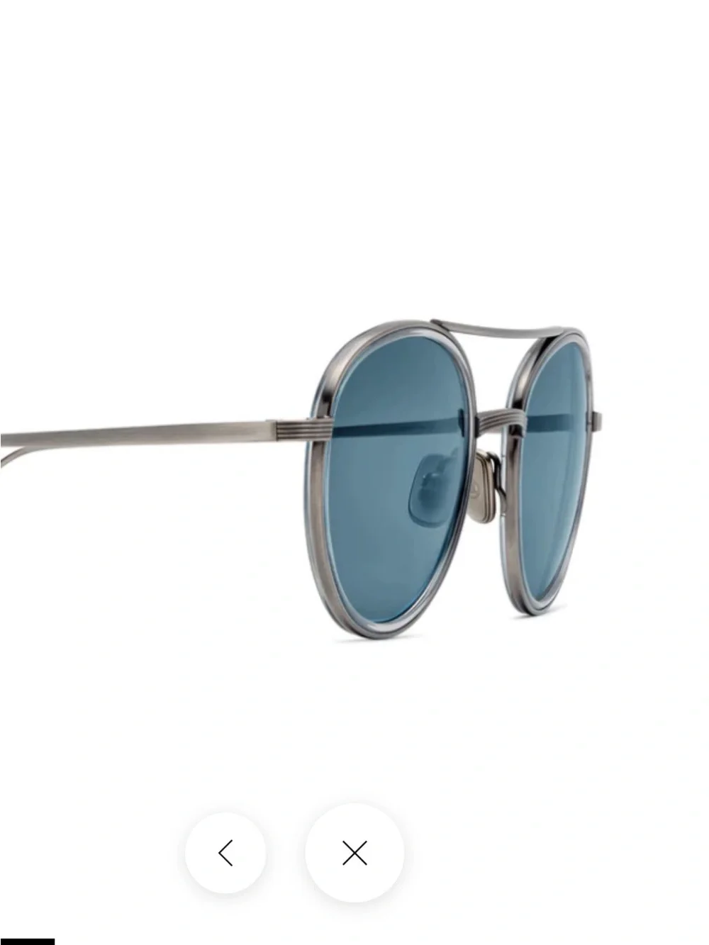 Kisho Sunglasses — Antique Silver / Smoke NEVER WORN!